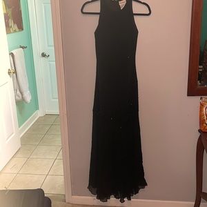 Black Beaded Special Occasion Dress